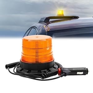 Biqiure Notfall Warnlicht Stroboskopleuchte Bernsteinfarb