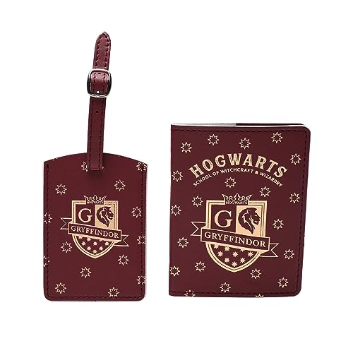 Protège-passeport et étiquette Gryffindor Harry Potter Warner Bros pour voyage