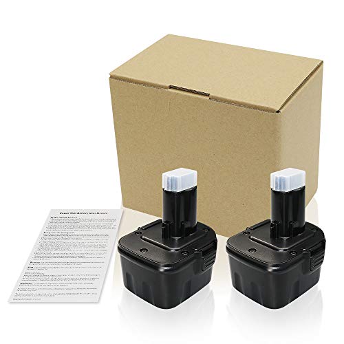 2 Pack 3.6Ah Ni-MH for Dewalt 12v Battery XRP DW9071 DW9072 DC9071 DE9037 DE9071 DE9072 DE9074 DE9075 Replacement for Dewalt 12 Volt Battery Cordless Power Tool
