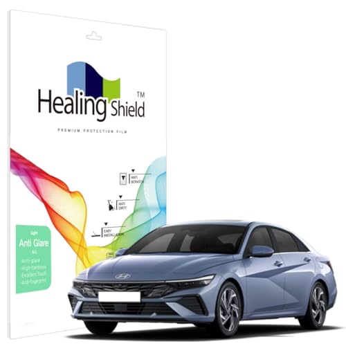 Anti-Glare Screen Protector for Hyundai Elantra (2021~2026) Dashboard & Navigation – Reduces Reflections, Scratch Resistant, Anti-Fingerprint, Matte Finish, Eye Protection, Made in Korea
