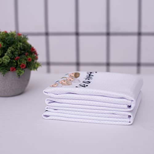 Lxomill Funny Kitchen Towels, Friend Gifts, Golden Friendship Birthday Gifts For Women Besties Female Girls Mom, Golden Merchandise Dish Towels Set thumb #6