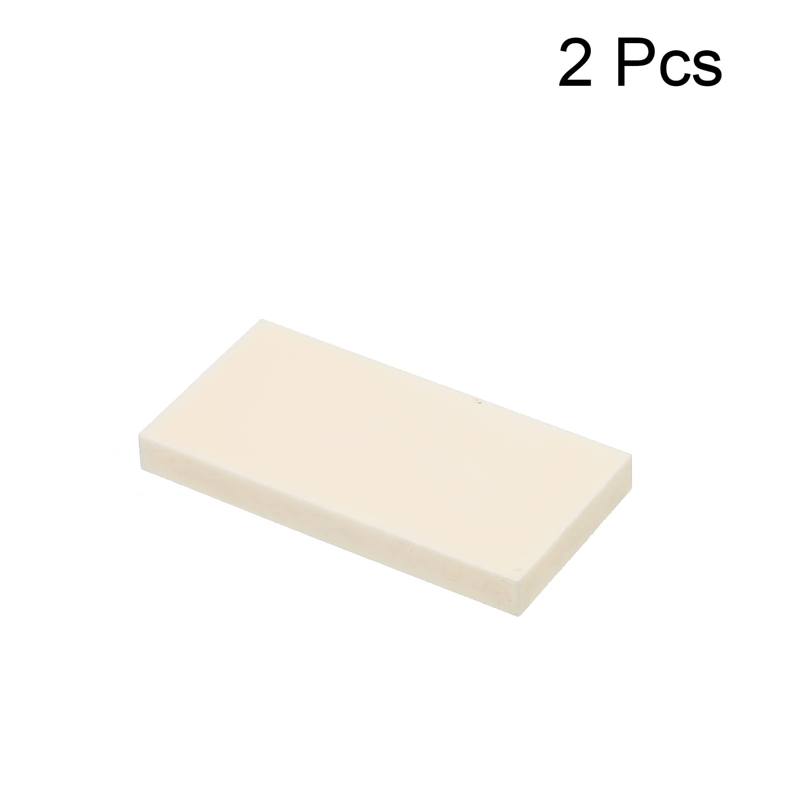 PATIKIL Allumina Ceramica Lastra Raffreddamento Imbottitura Isolante 2pz Alta Durezza per MOS Transistor 50x25x5mm