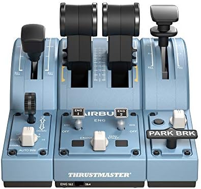 Thrustmaster TCA Quadrant Add-On Airbus Edition Control Panel - PC | 15 functions, flaps & speed brake, landing gear, trim, autobrake, 2 axes, 10 buttons, magnetic sensors, non-slip feet