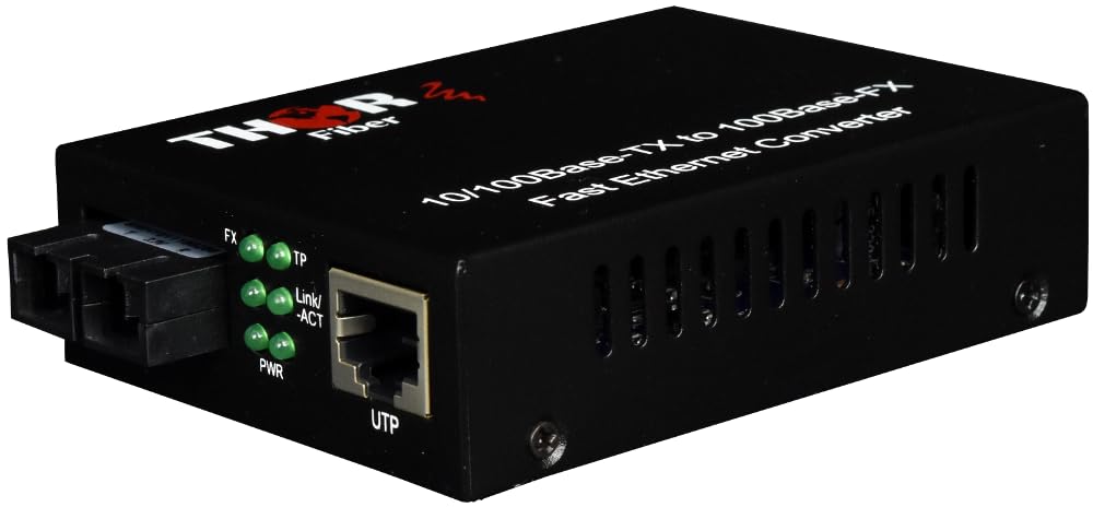 Convertisseur de média fibre Ethernet multimode monomode 10/100 Mbps SC
