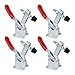Produktbild Kniehebelspanner Schnellspanner GH-201B Knebelklemme 90kg/198lbs Fassungsvermögen Vertikaler Handwerkzeuge Horizontal Toggle Clamp 4 Stück