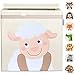 GLÜCKSWOLKE Cesta Portagiochi - 15 Motivi I Porta Giochi Bambini Contenitori I Scatola Portaoggetti (33x33x33) Cameretta Ragazzi I Contenitore per Giocattoli con Coperchio I Animale da Fattoria Pecora