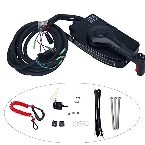 Amarine Made 881170A15 Boat Motor Side Mount Remote Control Box with 8 Pin for Mercury Outboard Engine