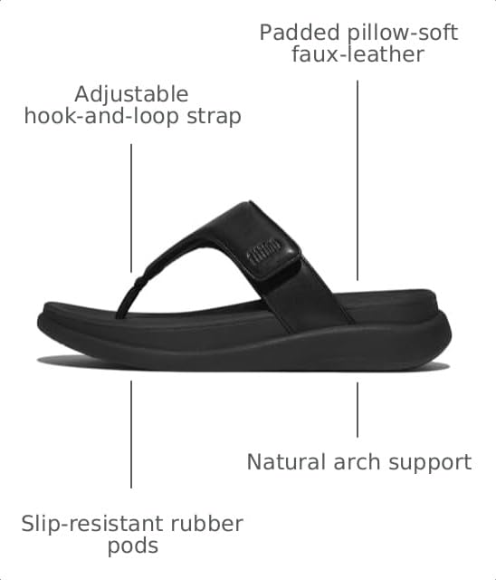 Image of FitFlop F-Mode Go Adjustable Toe-Post Sandals