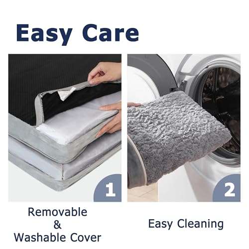 Western Home LBUS21DB06GRL-A Dog Beds Large Sized Dog, Orthopedic Large Dog Bed With Waterproof Lining, Removable Washable Cover And Nonskid Bottom thumb #5