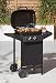 Tesco 2 fuochi barbecue a gas, nero BBQ trolley ripiani laterali armadio portaoggetti accensione piezoelettrica 45 x 34 cm zona cottura