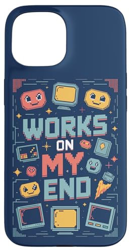 Works on My End ? Programmer Funny PC Error Retro Graphic �X�}�z�P�[�X iPhone 15 �p