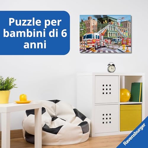 Ravensburger - Puzzles Xxl Soccorso Dai Vigili Del Fuoco | Puzzle 6 Anni In Su | Puzzle 100 Pezzi Per Bambini Da 6 Anni In Su | Puzzle Bambini 36 X 49 Cm | Puzzles Stitch Bambina - 8