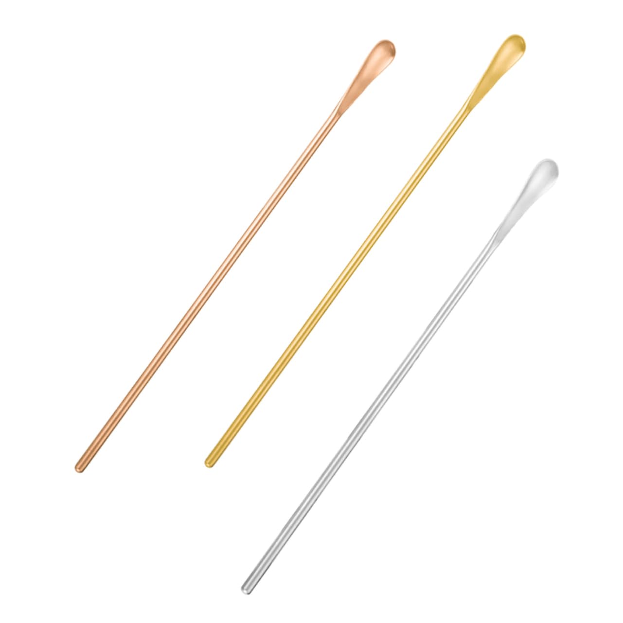 Cabilock 3pcs Creative Mixing Scoops Jam Spoons Honey Spoons for Drinks Pastries Cocktails Original