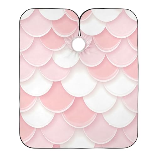 Hezely Mermaid Scales Hair Dye Cape, Barber Cape for Adults,Waterproof Salon Cape,Waterproof Hairdressing Styling Hair Cutting, 65