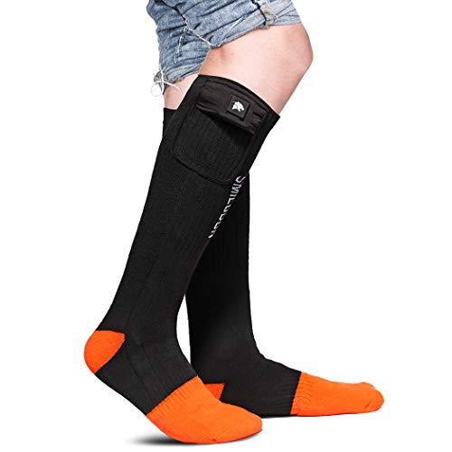 Smilodon Heated Socks for Men & Women, Battery Operated, Rechargeable, Electric Heating Socks