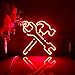 Ancfun Hammer and Wrench, Repair Tool Led Light Box, Garage Wall Art Decor, Desktop Decorations (RGB & Color Flow Effect, Medium Size)