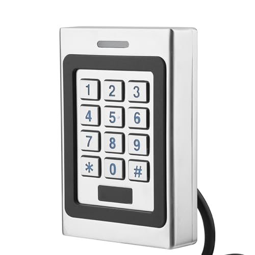 Clavier numérique Portail digicode Filaire, Système étanche de contrôle d'accès Porte sécurité Contrôleur en métal RFID ID& IC contrôleur Carte d'IP67 à la avec rétroéclairé intégré