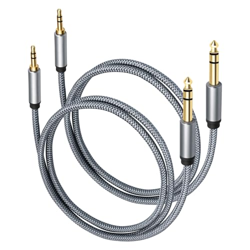 Cable estéreo 3.5 mm a 6.35 mm de 1 m aprox miniatura 1