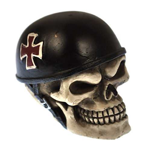 Nemesis Now Pommeau de levier de vitesse Skull Racer 8,5 cm, résine, ivoire