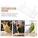BESPORTBLE 2pcs Stand for Parakeets and Birds Rectangular Parrot Platform for Exercise and Fun Design for Cages