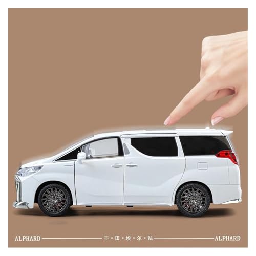 Modelo de Auto Toyota Alphard 1:24 con Control de Llave miniatura 5
