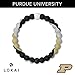 Lokai Purdue University Boilermarkers, SIlicone Bead Bracelet for Men and Women, Large, 7 Inch