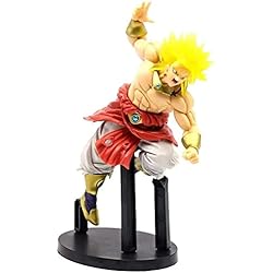 FABIIA Anmine Toys Dragon Ball Super Figura Broly Amarillo Figura Decoración del Escritorio Regalos de Anime Juguetes Modelo Kits