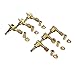 Electric Guitar Tuning Pegs, Gold 6pcs Stable Internal Gear System Guitar Tuning Keys Easy to Install for Replacement (3L 3R)