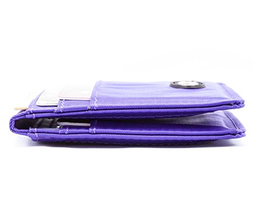 Image of Big Skinny Yorker ID Slim Wallet, Holds Up to 24 Cards, Purple