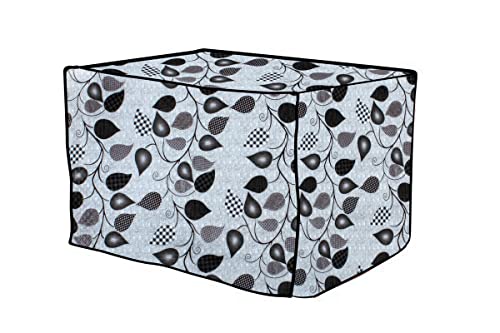 Image of Stylista Microwave Oven Cover for IFB Solo 20PM2S 20 liters 800 Watts Petals Pattern Grey