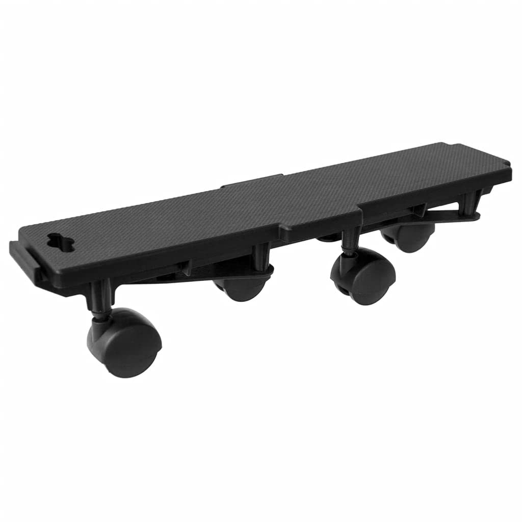 Transportroller mit 4 Rollen 4 Stück Schwarz Polypropylen 170 kg Tragfähigkeit rutschfeste Plattformwagen für Transport und Lagerung im Büro und Zuhause