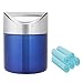 Produktbild Mini Edelstahl Desktop Bin 1,5 l / 0,40 Gal, 16 cm Arbeitsplatte Mülleimer  Tisch Mülleimer / Auto Mini Mülleimer Mülleimer Set Mit Müllsack