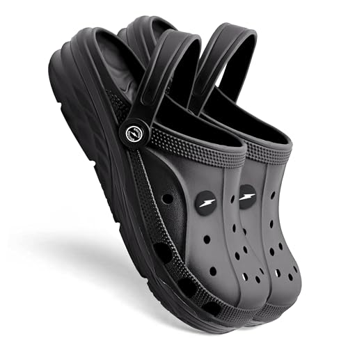 Image of BRUTON Premium Classic Casual Clogs /Sandals with Adjustable Back Strap for Adults | Comfortable & Light Weight | Stylish & Anti-Skid | Waterproof & Daily Mules for Gents /Boys