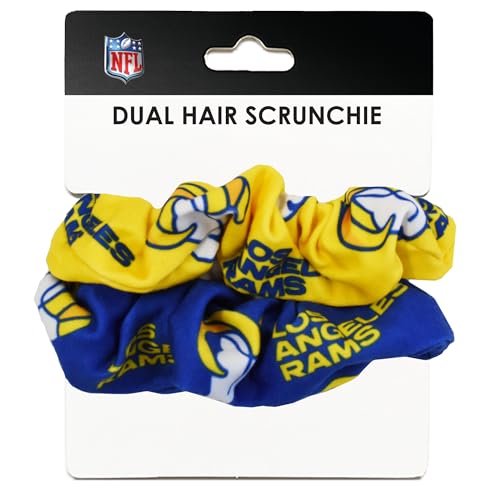 Littlearth NFL Tennessee Titans Dual Hair Twist Scrunchie - Officially Licensed Hair Accessory for Game Day, Workouts & Everyday Style (Set of 2) image 4