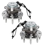 TRQ 2 Piece Front Wheel Bearing & Hub Assembly Set Compatible with 2018-2021 Chevrolet Express 2500 Express 3500 GMC Savana 2500 Savana 3500 2021 Savana 4500