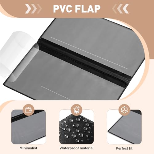 Image of Geyoga 6 Pcs Vinyl Checkbook Cover Personal Top Tear Checkbook Cover Holder Vinyl Check Holder for Men Women(Light Color)