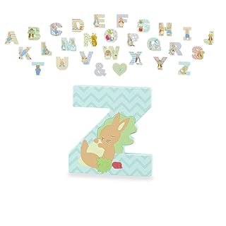 Peter Rabbit Wooden Letters by Orange Tree Toys, Letter Z with Peter - Alphabet Animal Letter for Personalised Baby Name, Toy Box, Door, Wall Decorations, Animals Nursery Decor, Boys Girls Bedroom