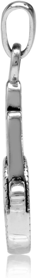 Silvershake 925 Sterling Silver Hamsa Hand of Fatima Charm Pendant - Image 3