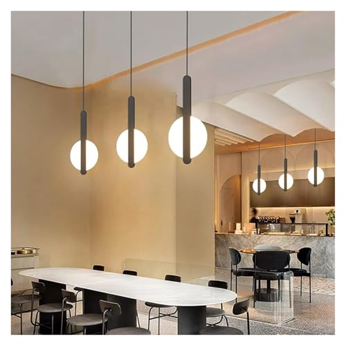 Chandelier LED 10W géométrique noir luminaire de plafond