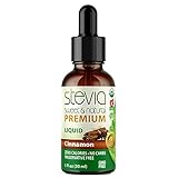 Cinnamon Premium Quality Stevia Drops | Organic Liquid Stevia | Best Sugar Substitute | 100% Pure...