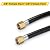 WADEO 20 FT High Pressure Propane Hose with Both 3/8 Inch Female Flare and a Pipe Fitting 3/8 Inch Flare x 1/8 Inch MNPT for Gas Grill, RV, Fire Pit, Heater