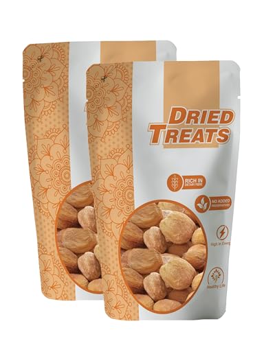 Image of Dried Treats Dried Khurmani (Apricots) - 500 Grams (250 Grams X 2) - Naturally Sweet & Healthy Snack | No Added Sugar| Soft & Chewy | High in Fiber & Antioxidants | Pure & Chemical-Free | Rich in Vitamins & Minerals