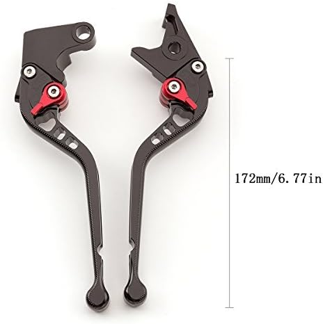 Miniatura 2 de FXCNC Palancas de embrague de freno de motocicleta compatibles con ZX636R ZX6RR ZX6RR 2000-2004, ZX10R 04-05, Z1000 03-2006, VERSYS 1000 2012-2014,