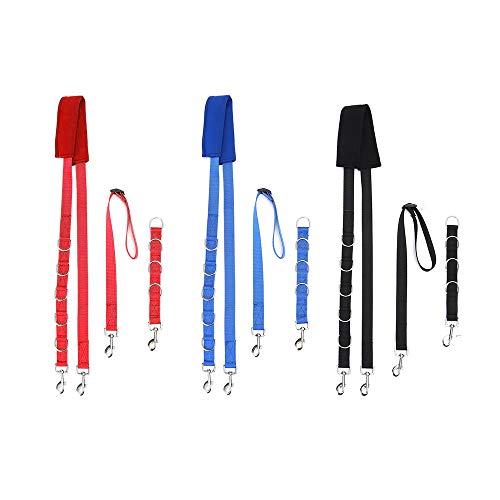 mewmewcat Ajustável Dog Grooming Belly Strap D-anéis Bathing Band Tamanho Livre Traction Belt (Red)