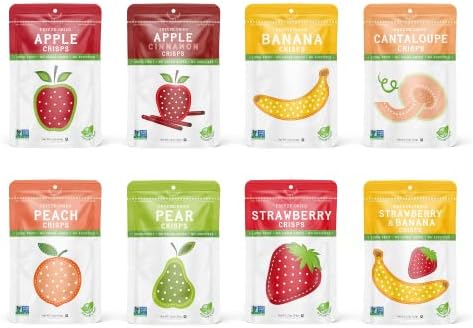 Nature's Turn Freeze-Dried Fruit Crisps; Sampler Variety, 8 Bags 1.2oz Each