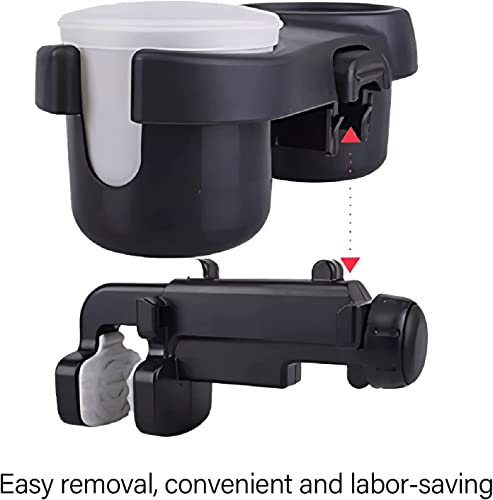 Stroller Snack Tray With Cup Holder, Deluxe Snack Pod,Universal Stroller Snack Attachment, Cup Holder For Stroller,Car Seat Cup Holder,Upgraded Removable Non-Slip Grip Clip For Stroller Bar #TOP5