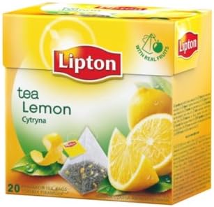 Black Tea - Lemon - Premium Pyramid Tea Bags (20 Count Box)