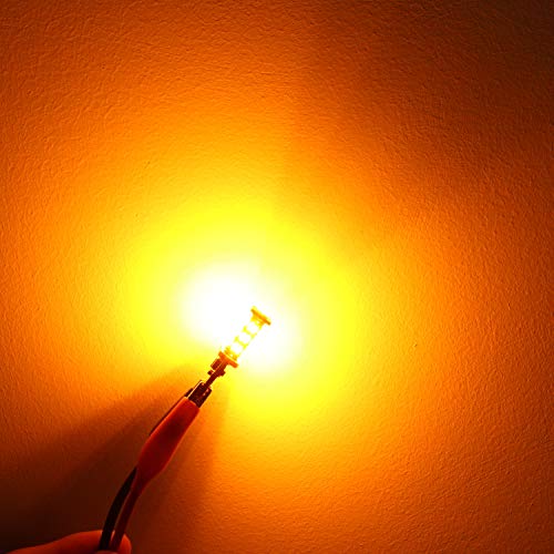 Alla Lighting T15 Base 912 921 Led Bulbs, Amber Yellow Turn Signal, Trunk Cargo, Marker Lights 921Y W16W 922 906 912K 12V Upgrade For Cars, Trucks #TOP3