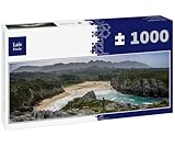 Lais Puzzle Playa de Cuevas del Mar en Nueva, Llanes Asturias 1000 Piezas Panorama