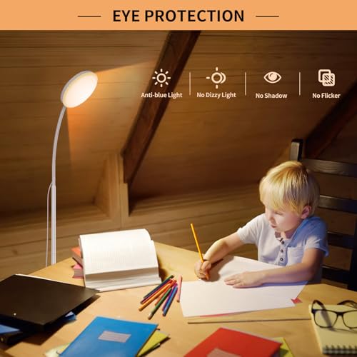 Lámpara de pie LED regulable flexible de lectura para salón 6